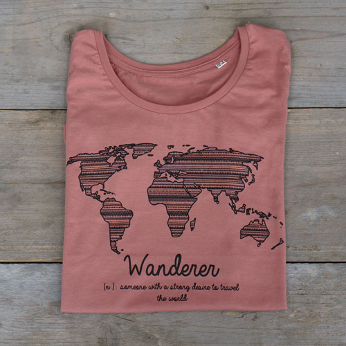 excuus beroemd Onderscheid Wanderer- t-shirt oudroze – Wander Garden